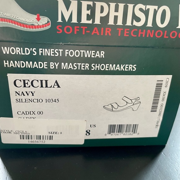 Mephisto Cecilia healed sandals Sz 8. Worn only a few times. Like new. - Picture 2 of 6